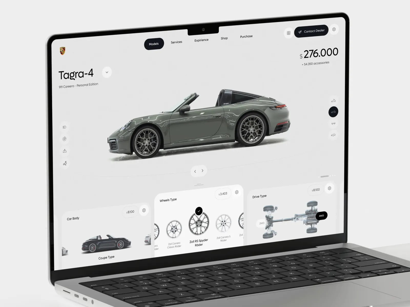 Porsche 911 Targa 4S Configurator