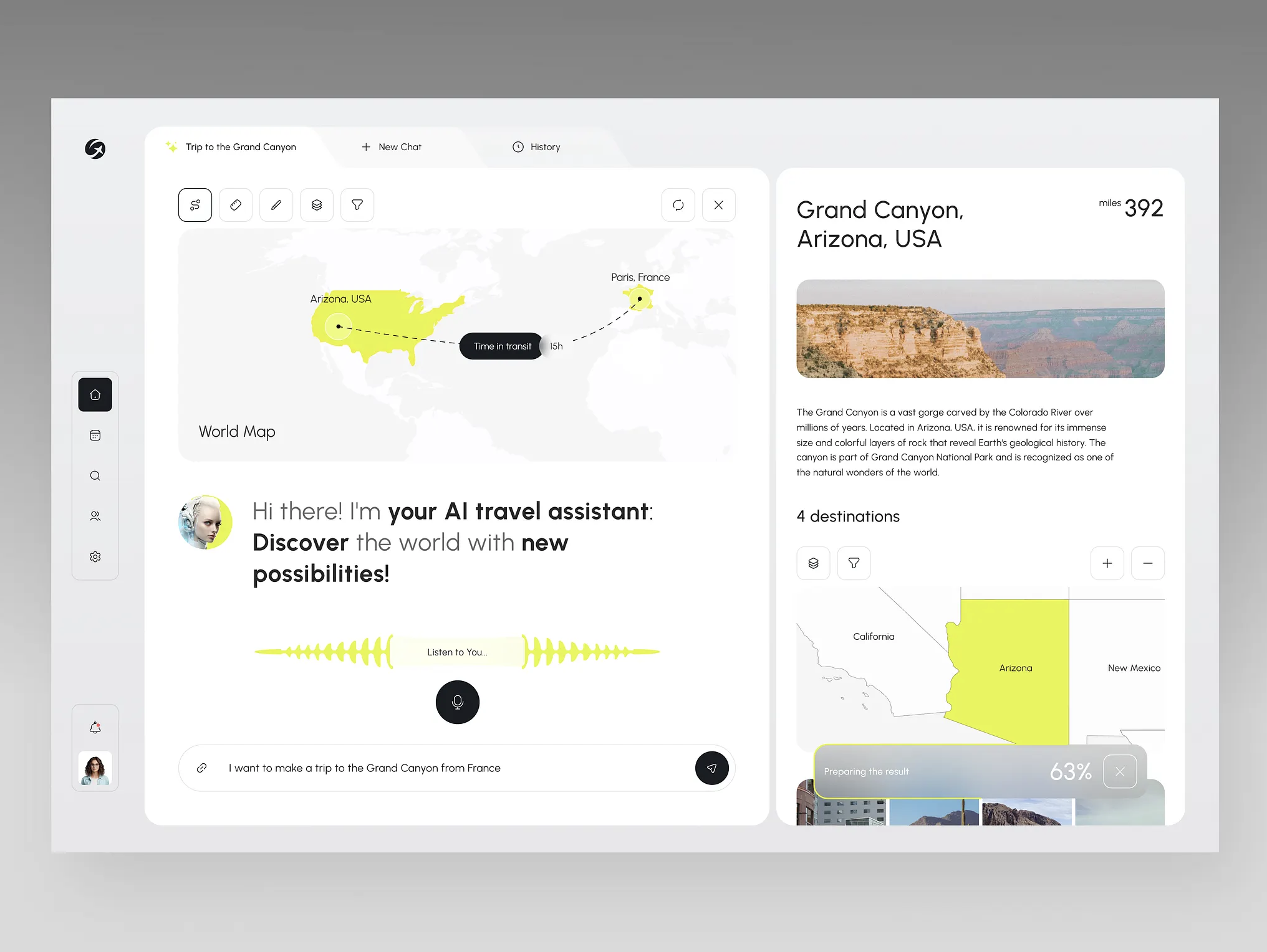 Travel Web Dashboard
