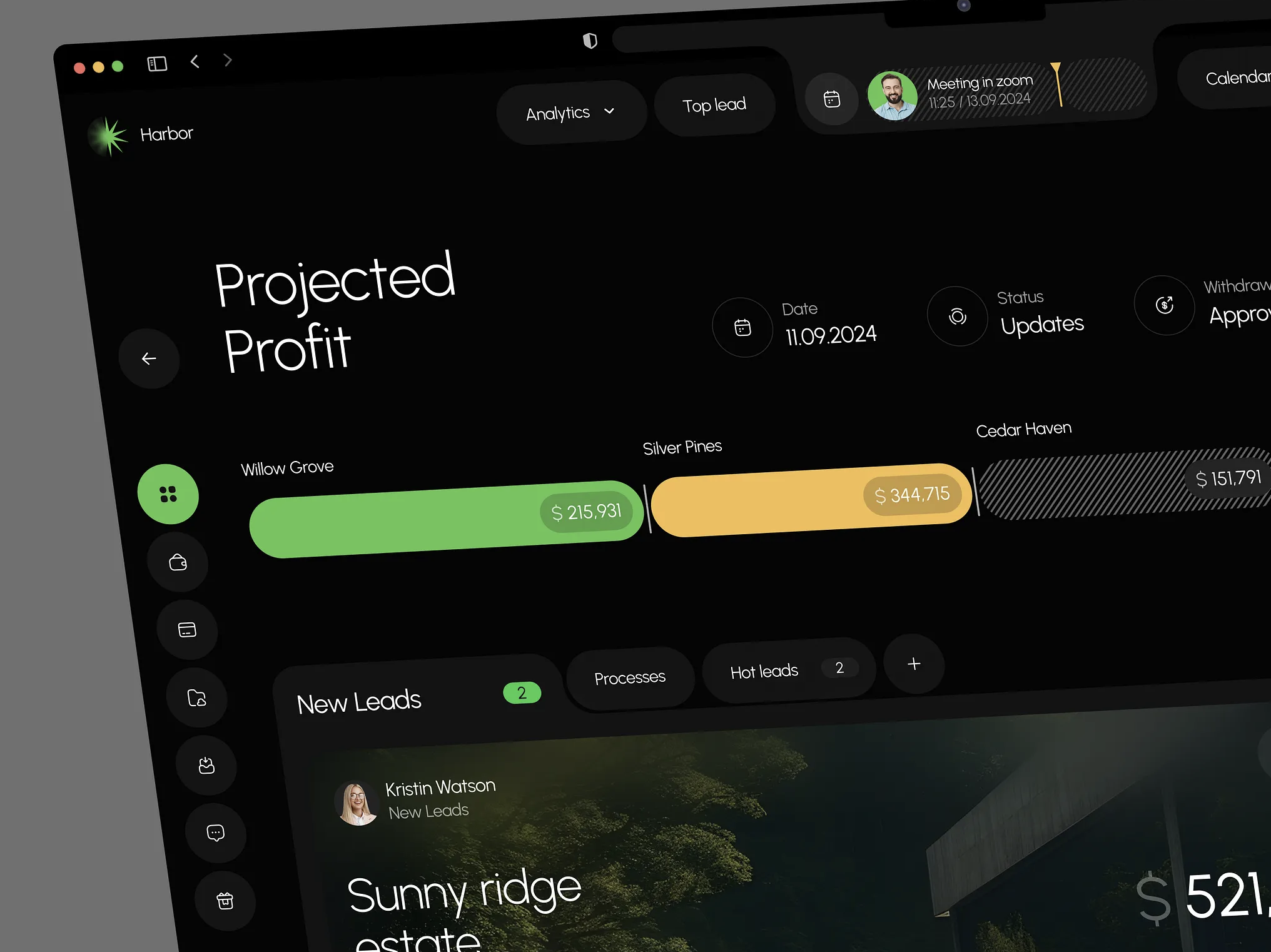 Real Estate Web Dashboard