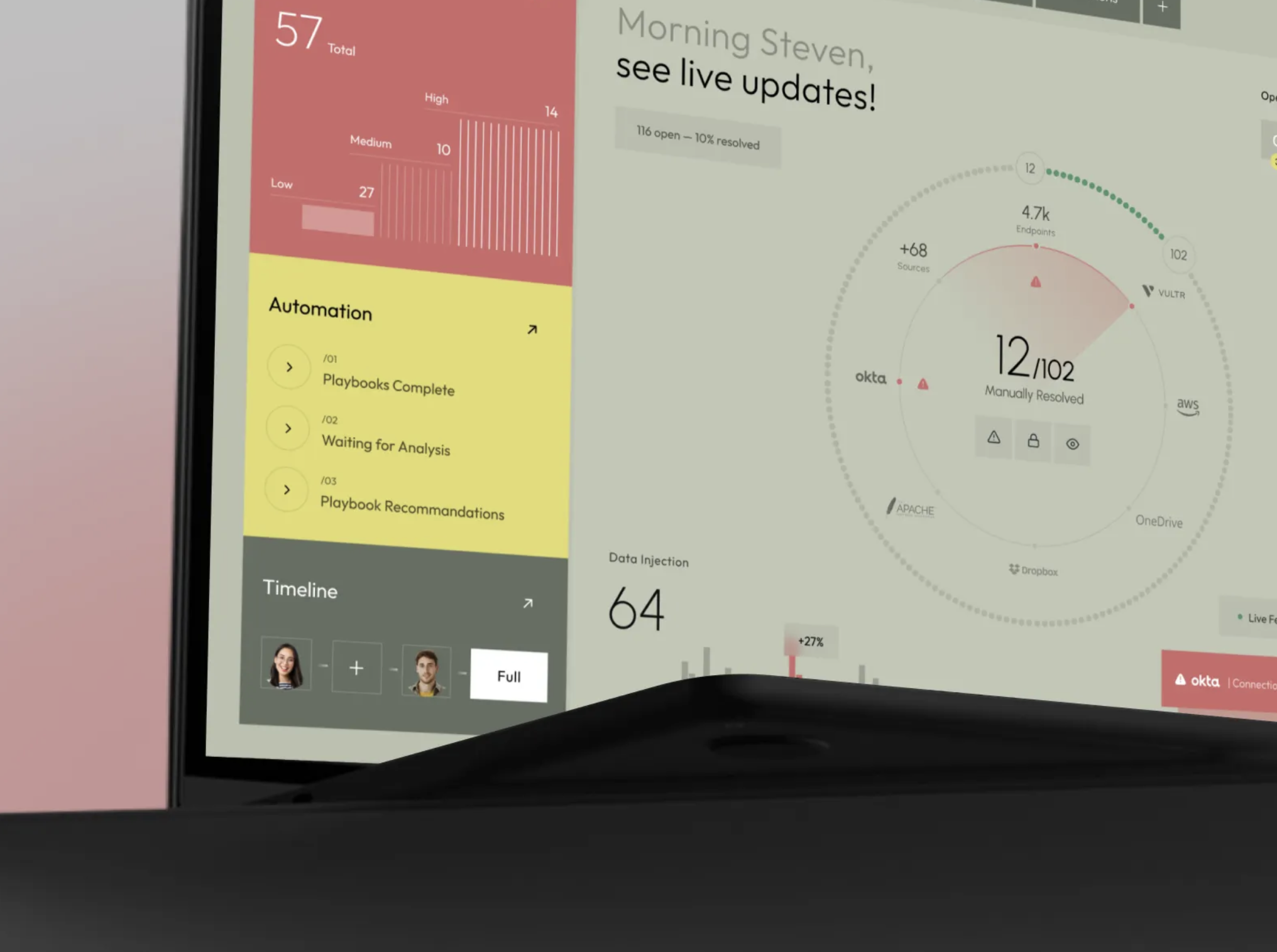 Cybersecurity SaaS Dashboard