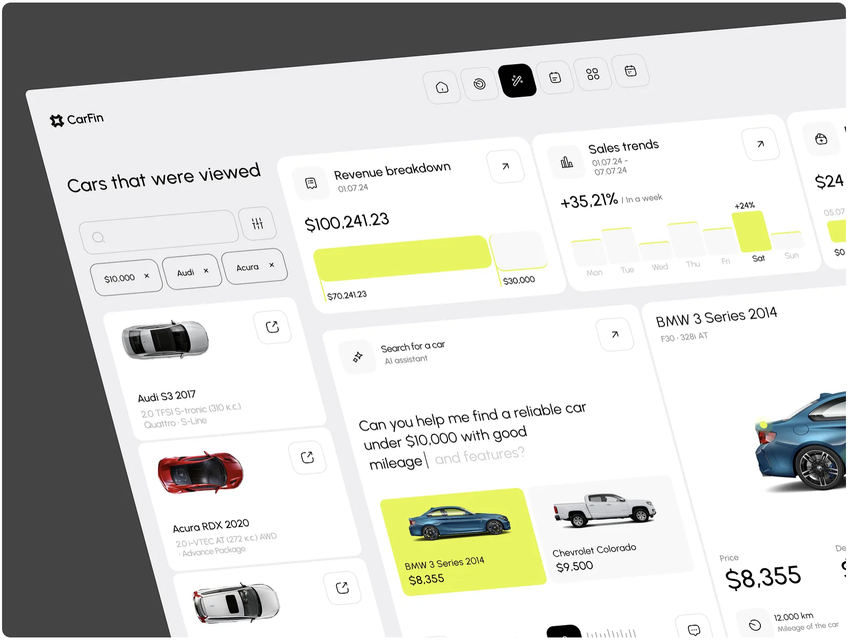 Car Search AI Dashboard