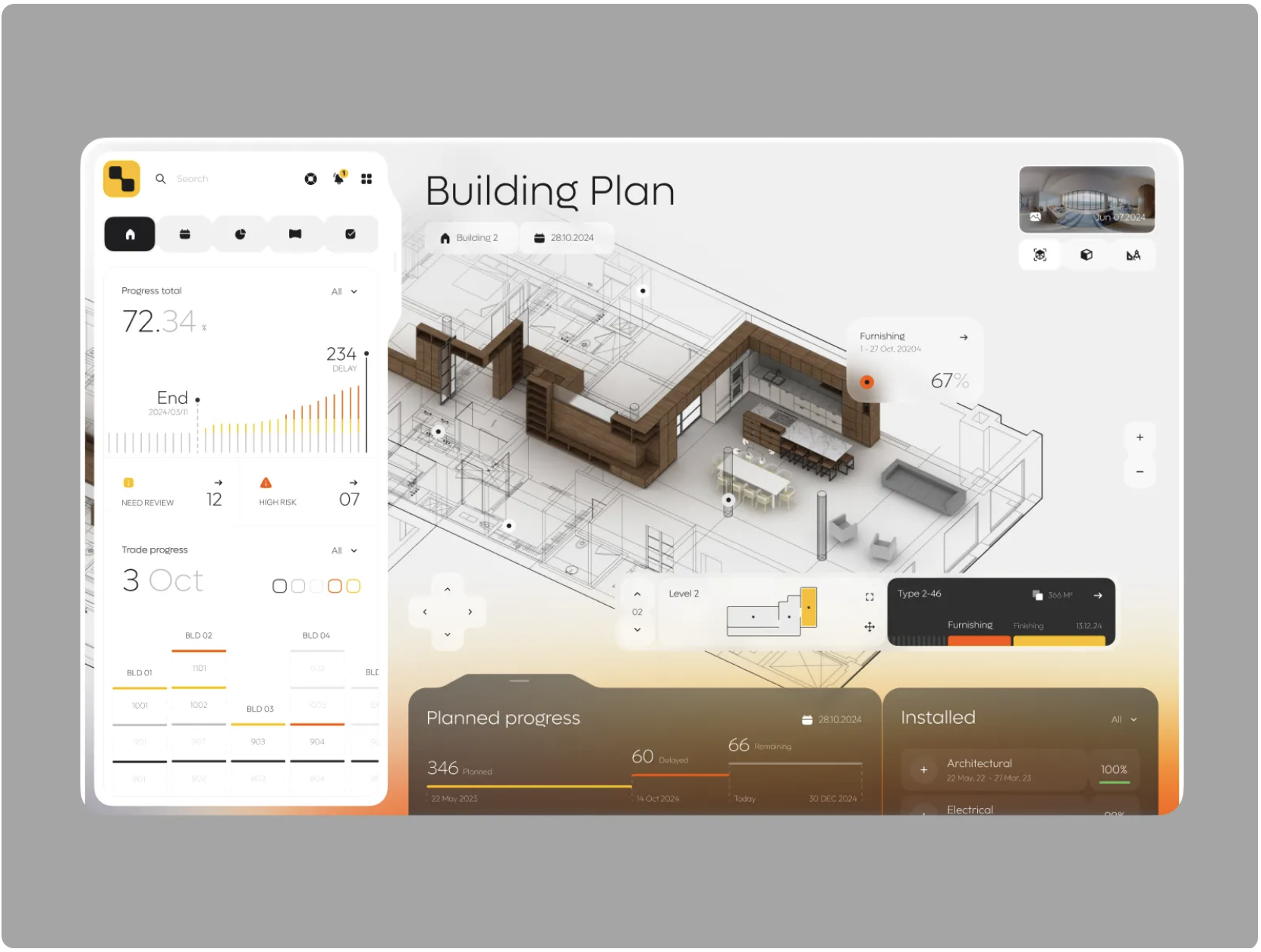 Construction System Web Dashboard
