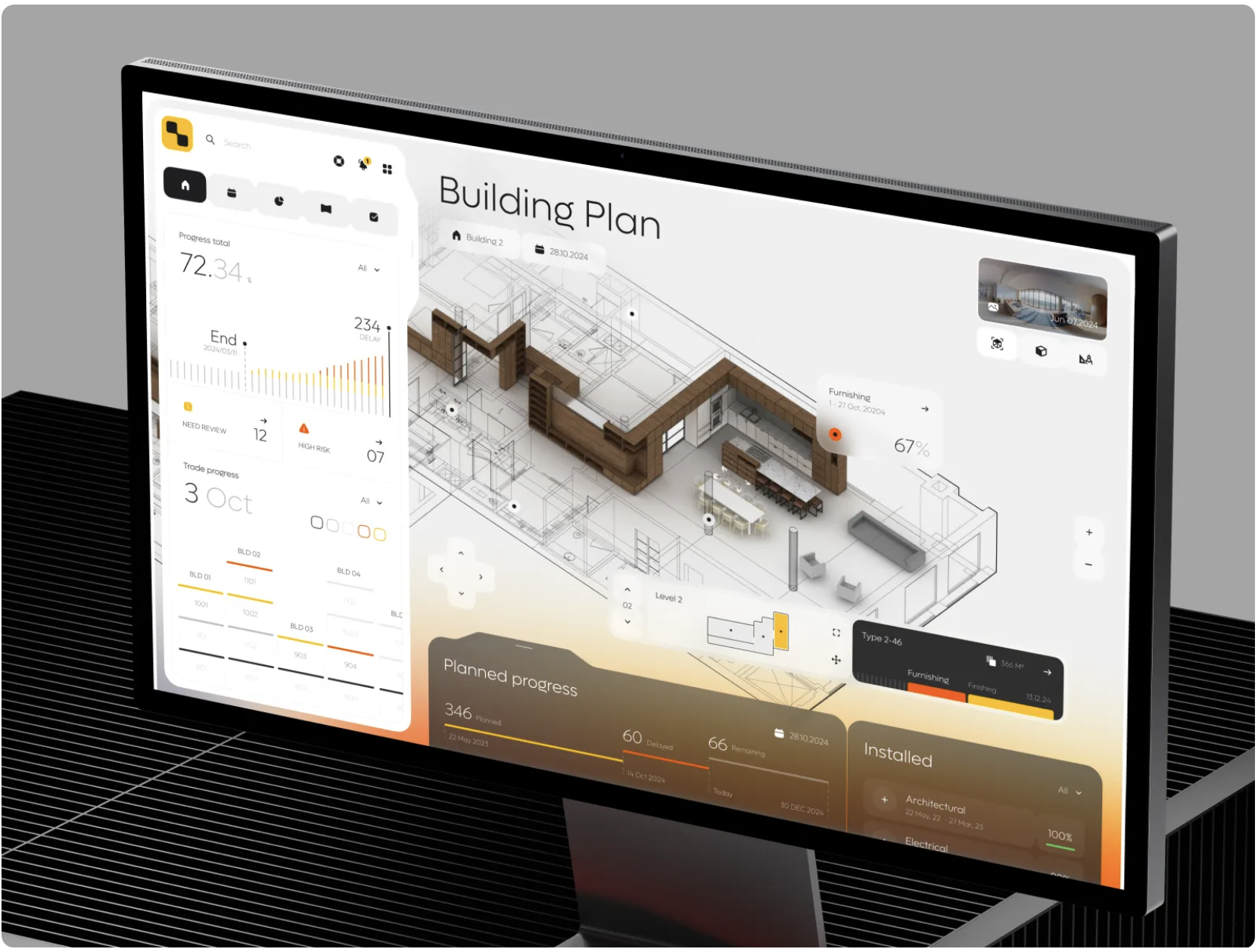 Construction System Web Dashboard