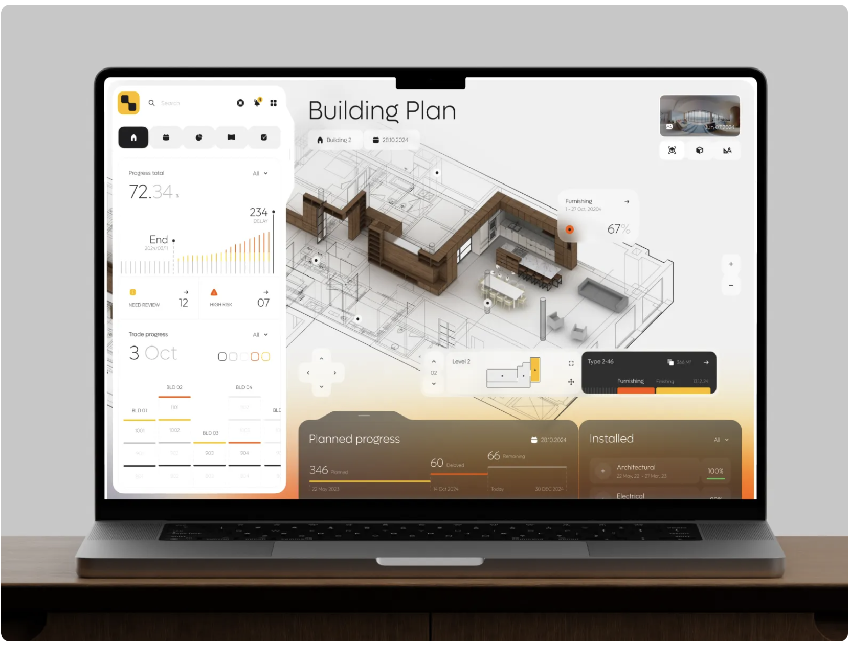 Construction System Web Dashboard