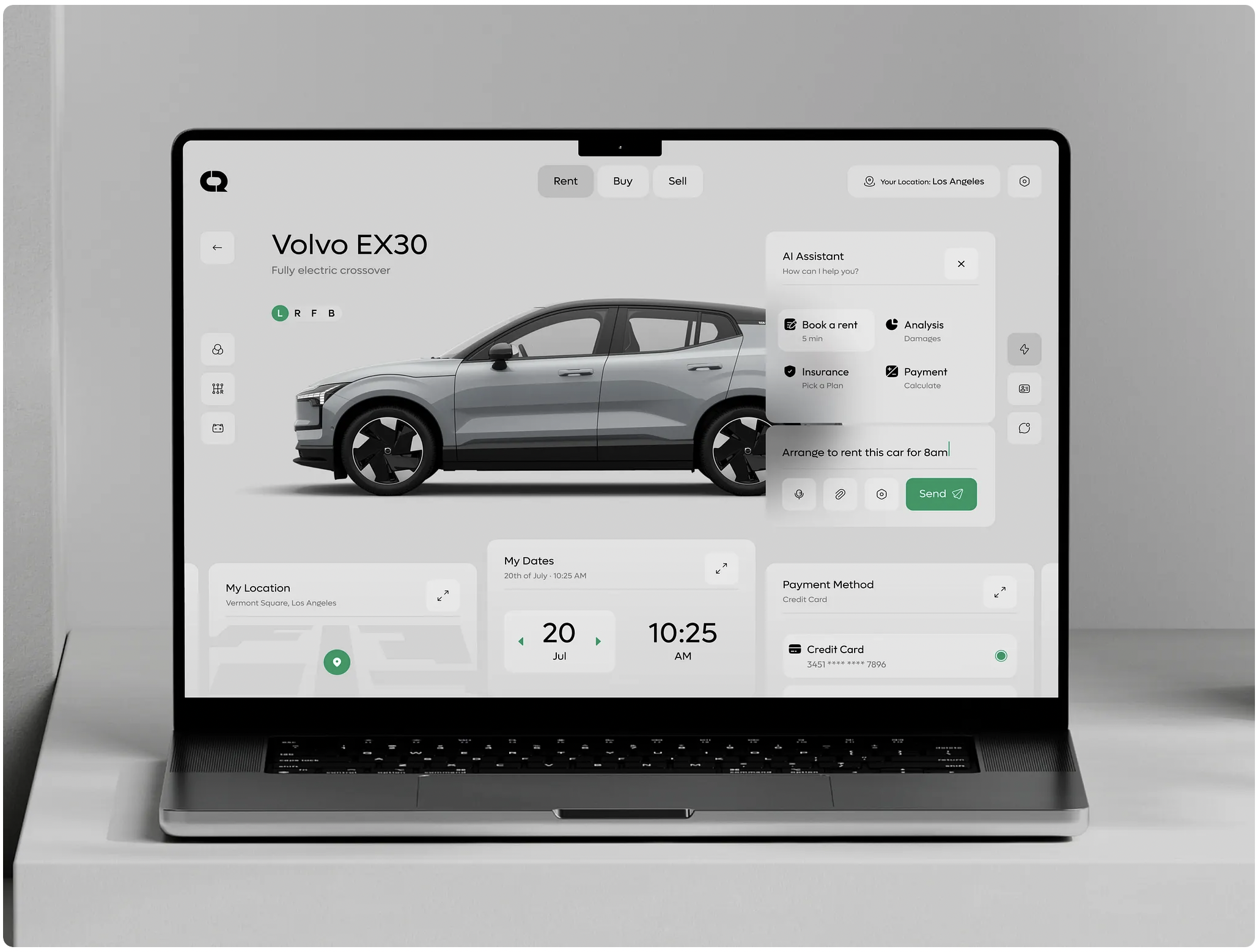 Car Rent AI Assistant Dashboard
