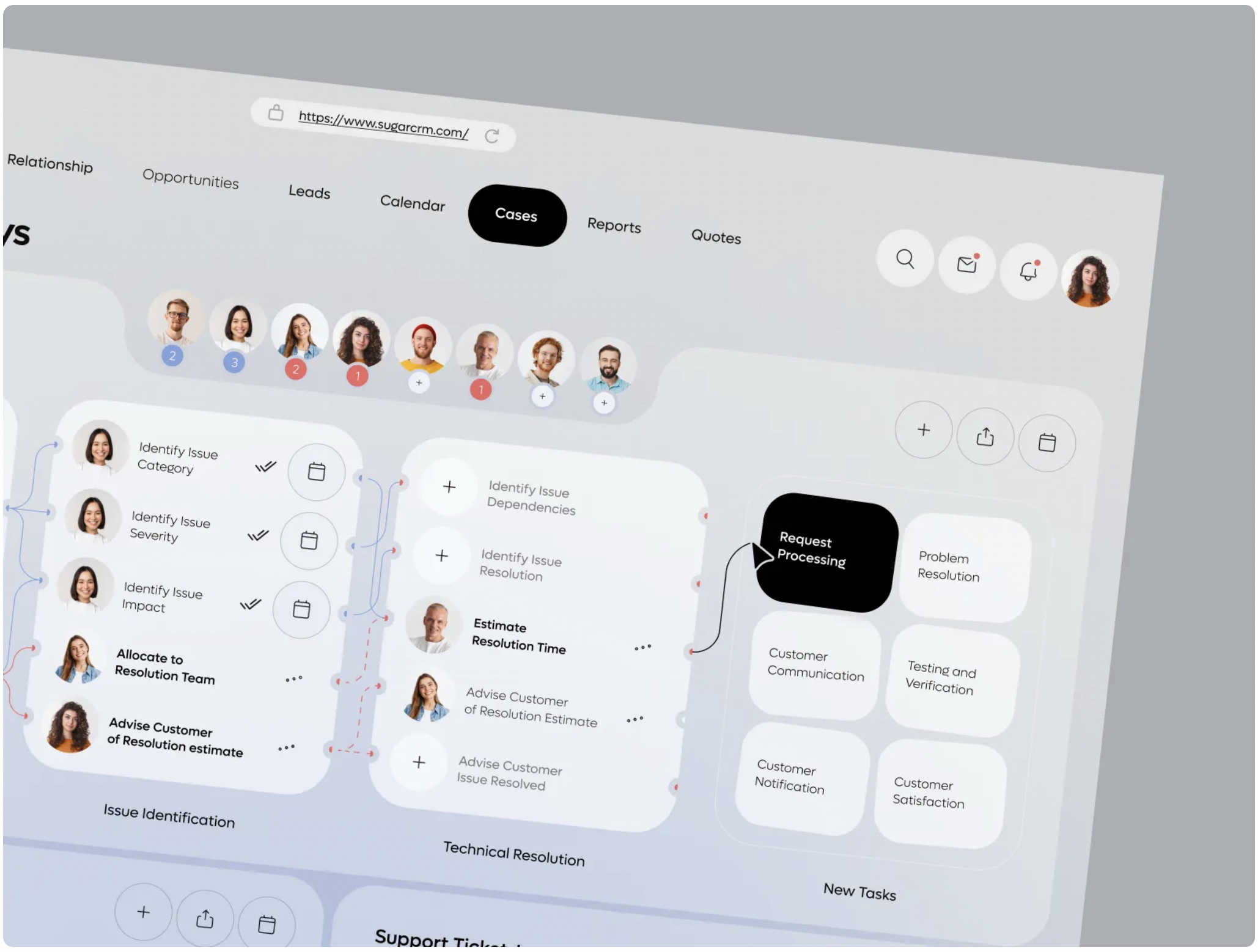 Customer Journey CRM Dashboard